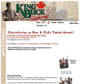 Tablet Screenshot of kingbucksafaris.com